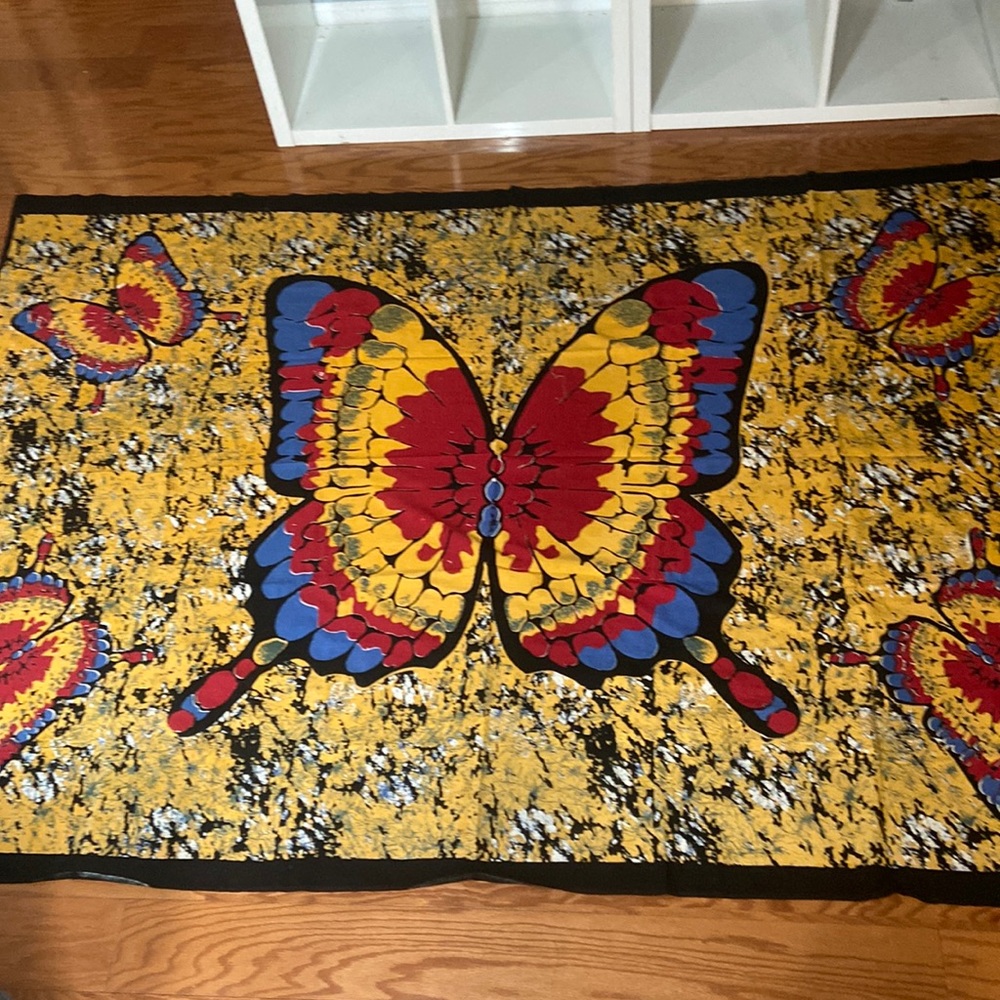 Gypsy Rose Butterfly Tapestry Wall Hanging Dorm Bedspread